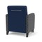 Lesro Siena Guest Chair w/ Front Casters, Black Legs, MD Ink Back, MD Ink Seat, RS Echo Panels SN1101 - alternate 2